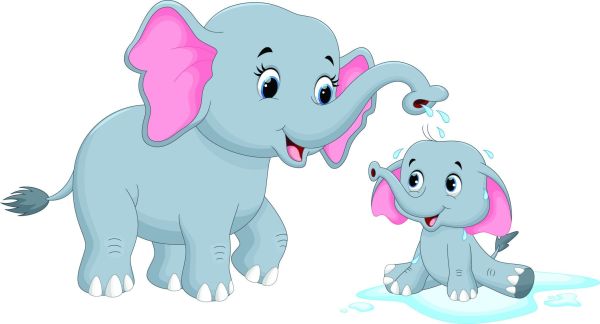 gambar kartun gajah