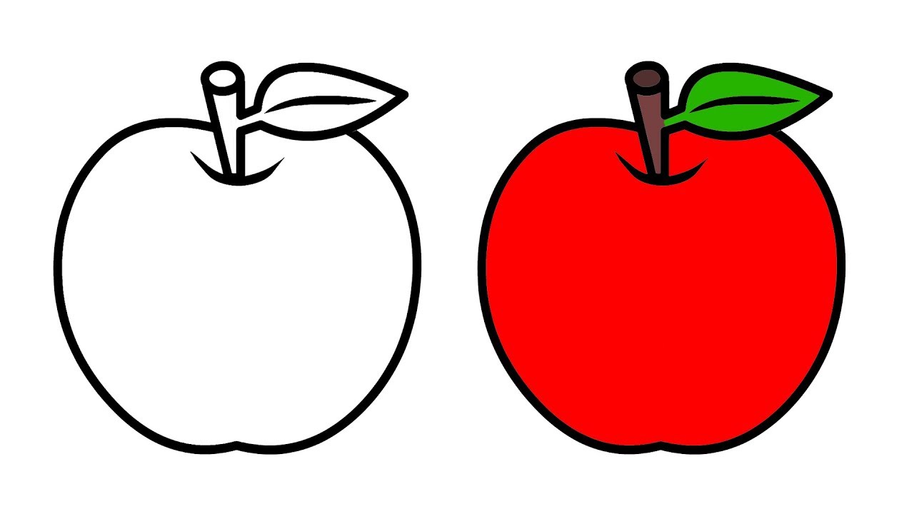 gambar animasi buah apel