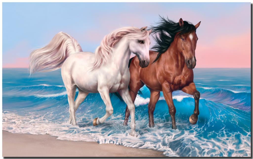gambar lukisan kuda