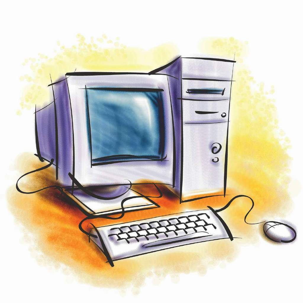 gambar kartun komputer