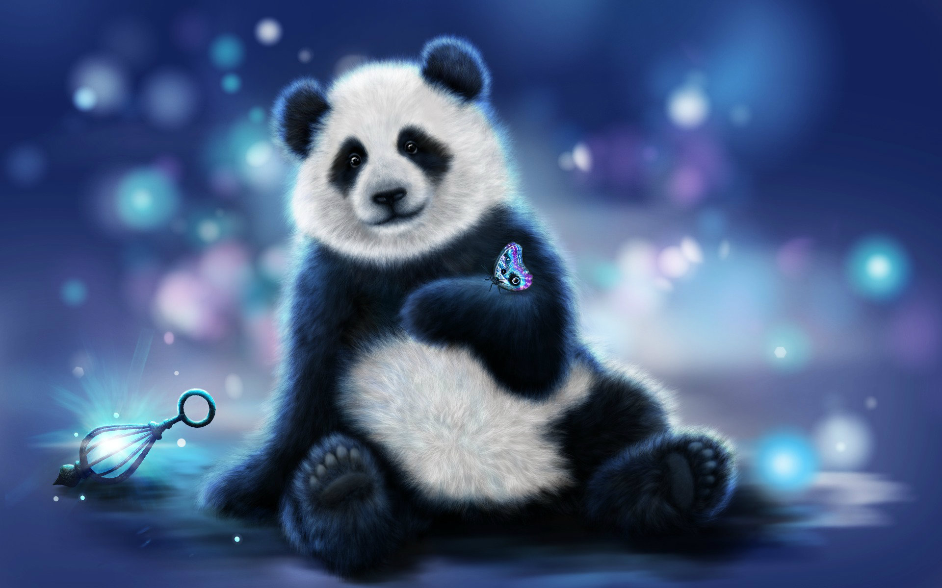 gambar panda animasi