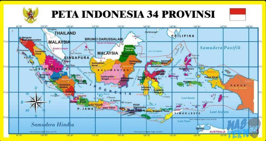 gambar peta indonesia 34 provinsi