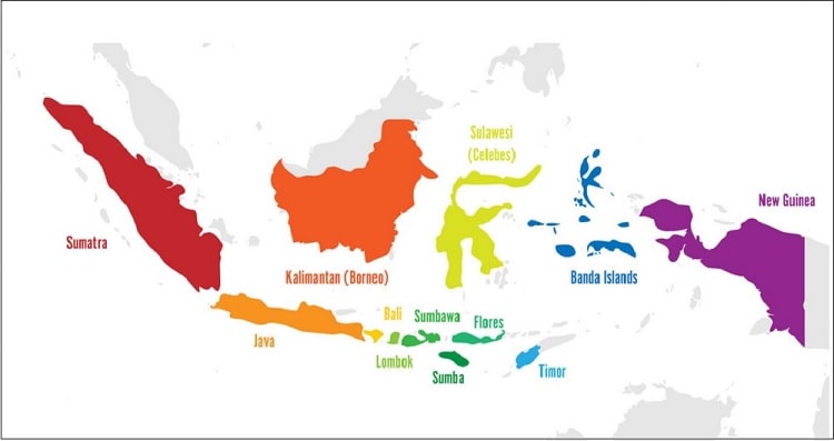 gambar peta indonesia tanpa tulisan