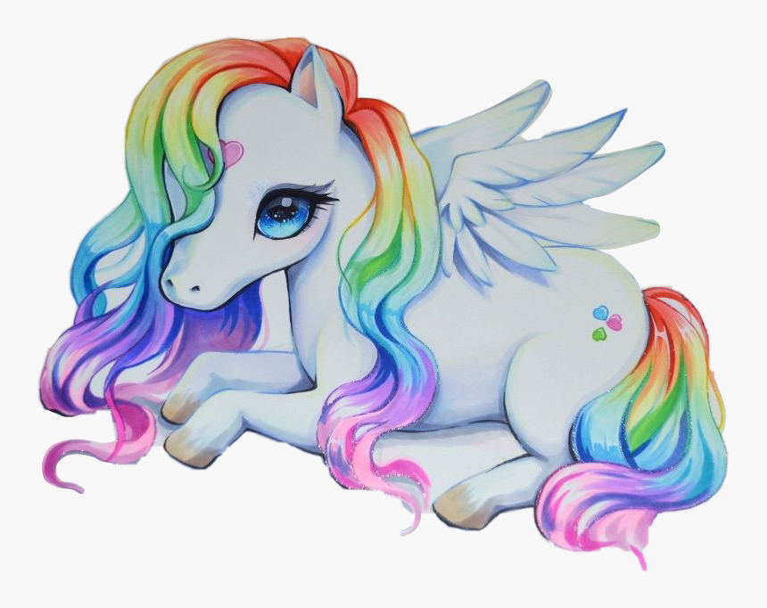 rainbow gambar unicorn hd