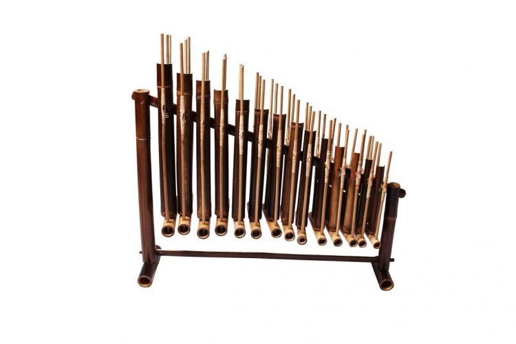gambar alat musik dari bambu angklung