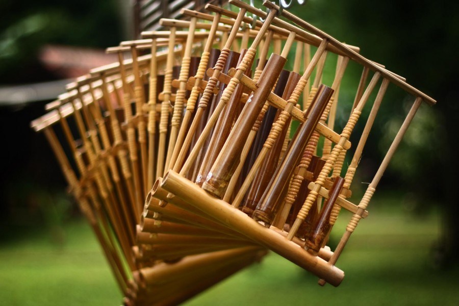 gambar alat musik tradisional angklung 1
