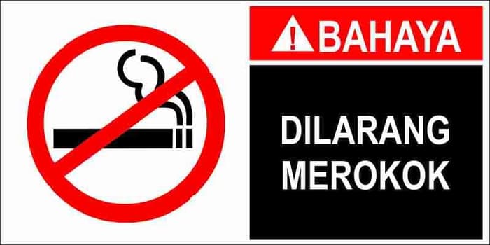 peringatan gambar dilarang merokok