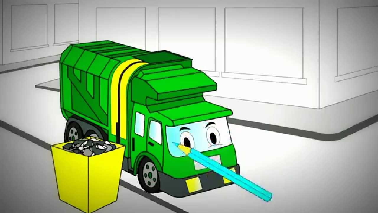 gambar alat transportasi truk kartun