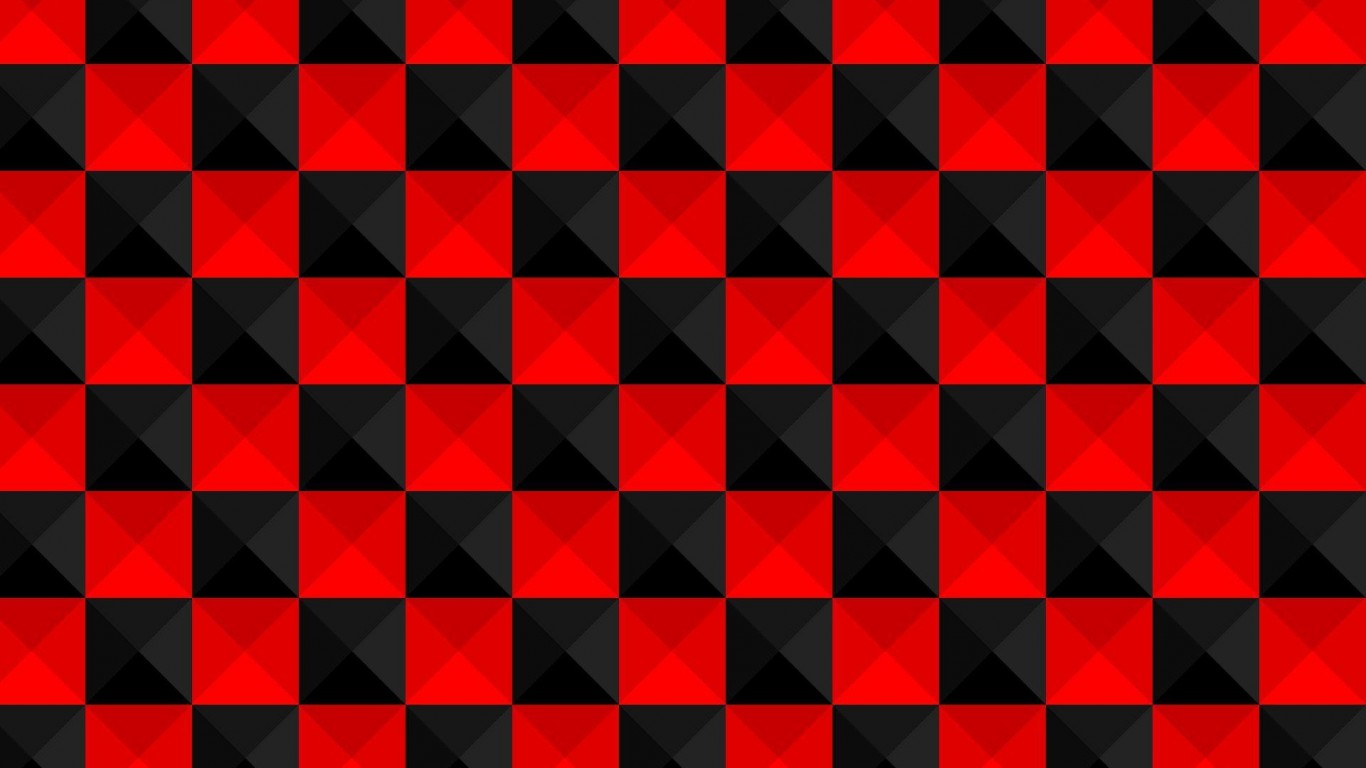 gambar kubus merah hitam 3d