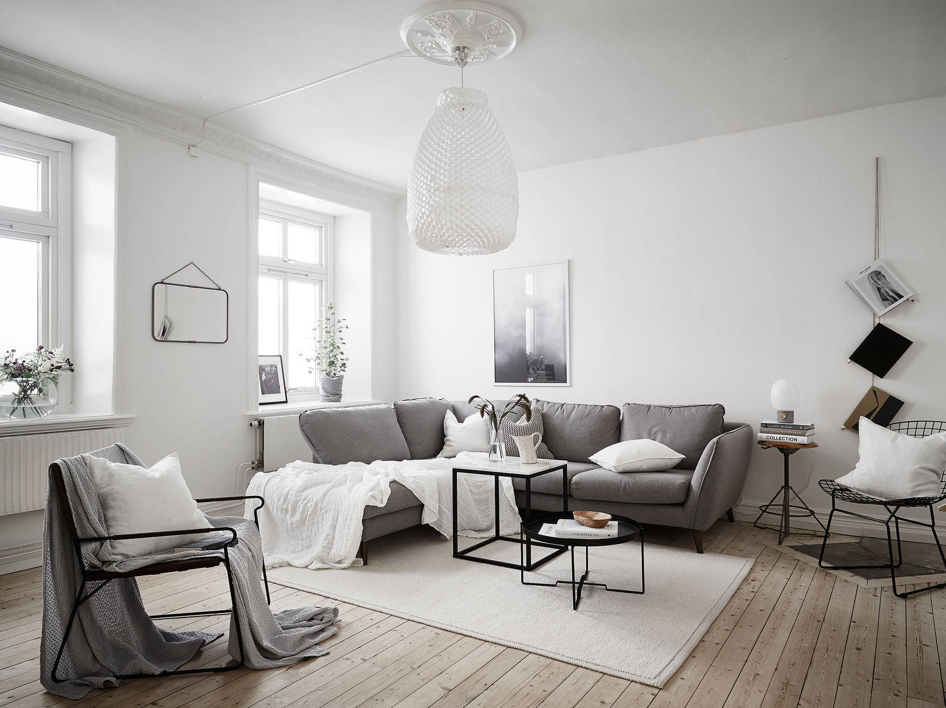 gambar dekor ruang keluarga ala skandinavia