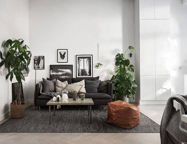 gambar ruang keluarga gaya skandinavia sederhana
