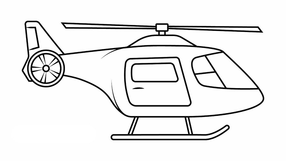 gambar helikopter untuk diwarnai