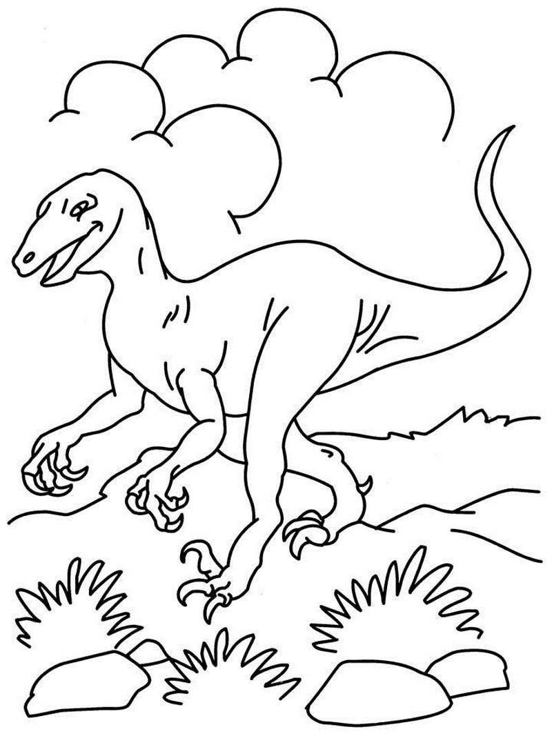 Dinosaurus gambar mewarnai
