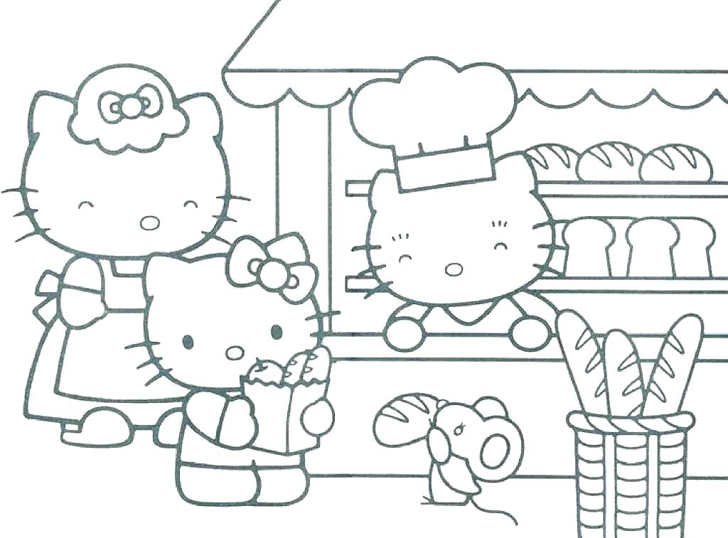 Gambar Sketsa Hello Kitty Lucu Hd