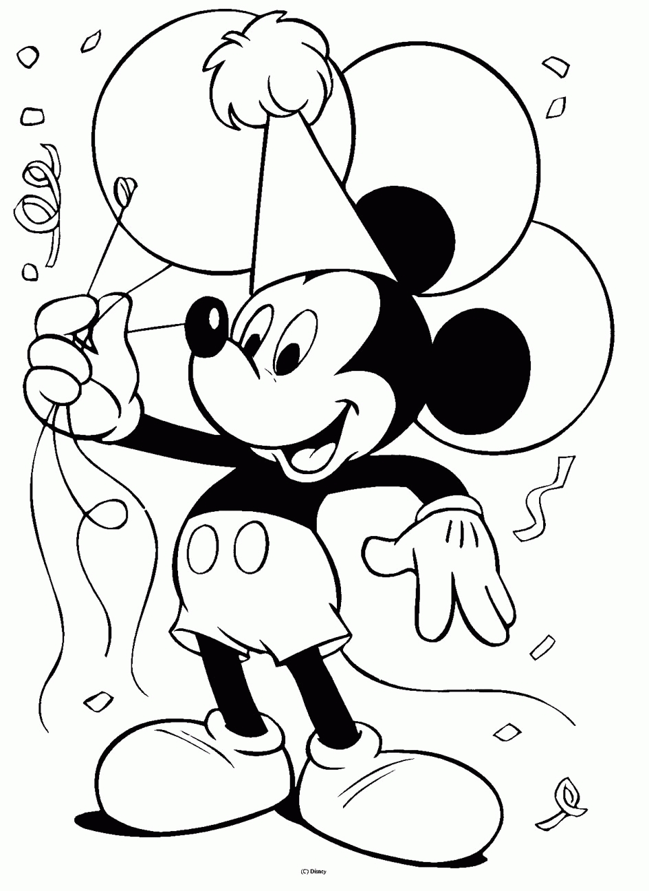 Gambar Sketsa Mickey Mouse Kartun Hd