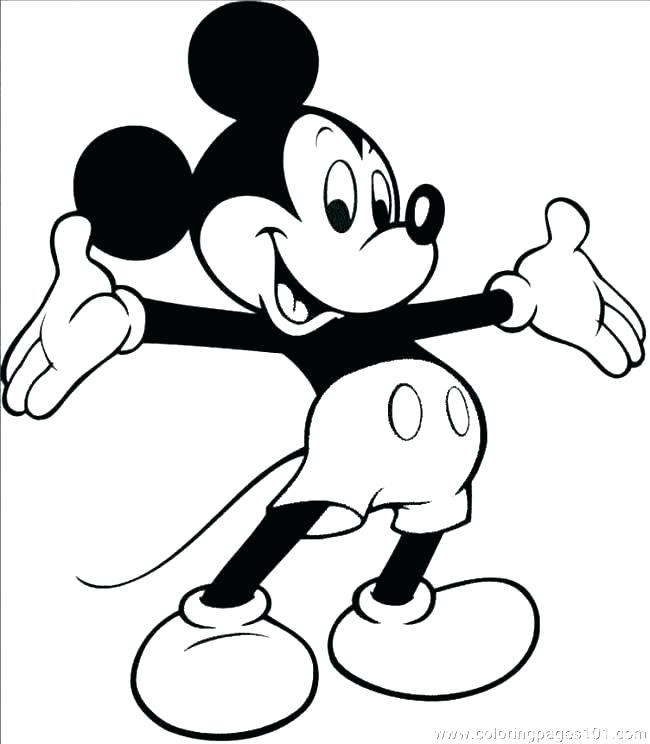 Kartun Gambar Sketsa Mickey Mouse