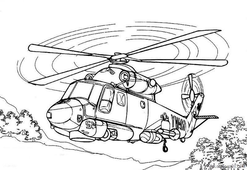 contoh gambar sketsa helikopter