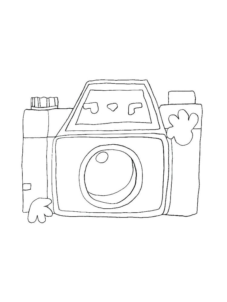 contoh gambar sketsa kamera