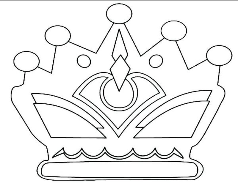contoh gambar sketsa mahkota