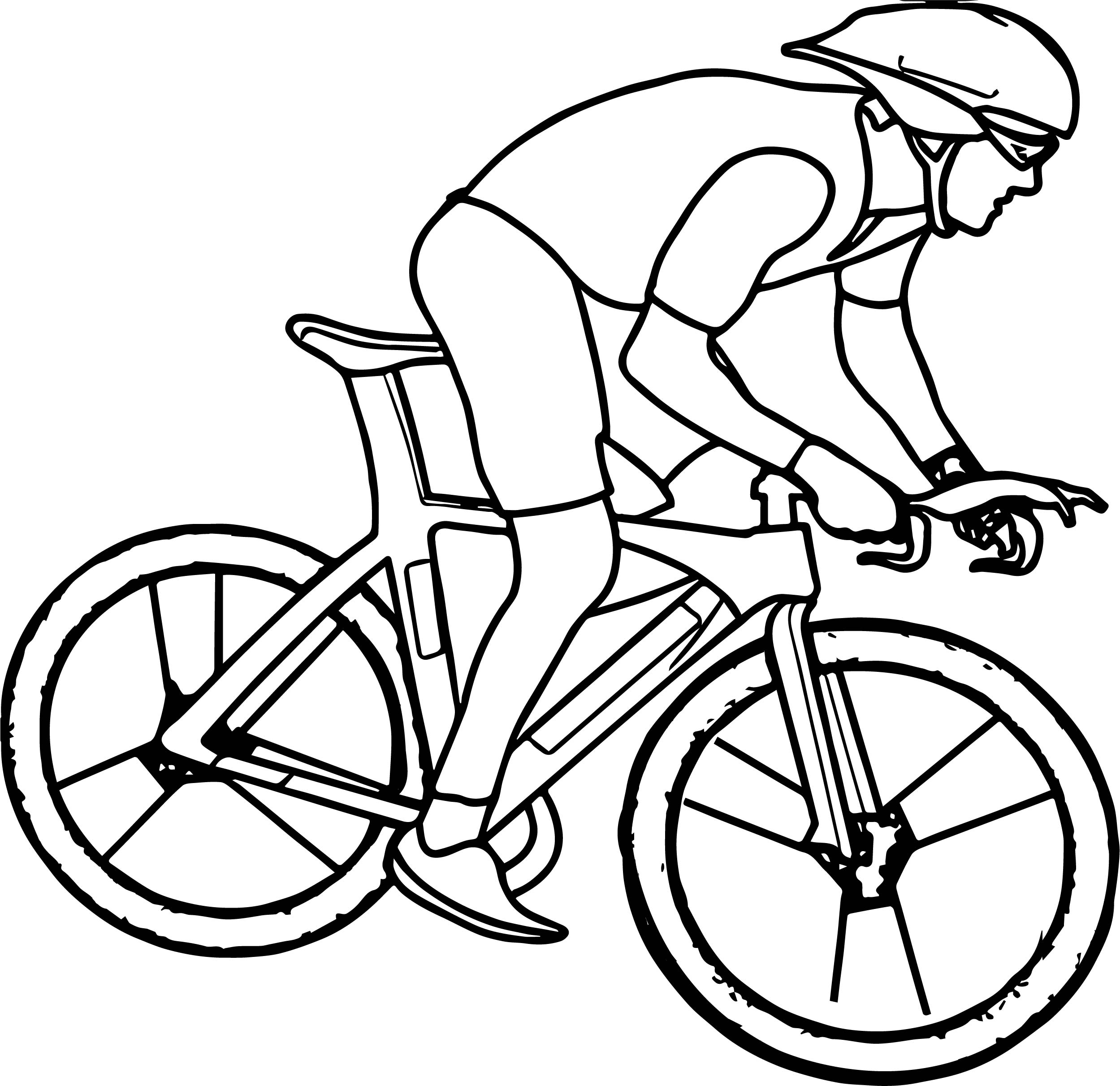 contoh gambar sketsa sepeda hd