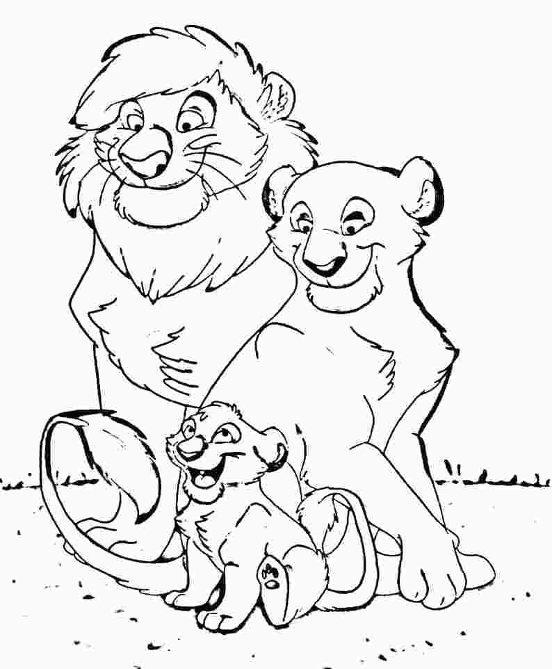contoh gambar sketsa singa kartun