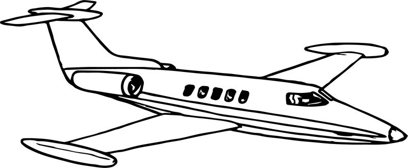 contoh hd gambar sketsa pesawat