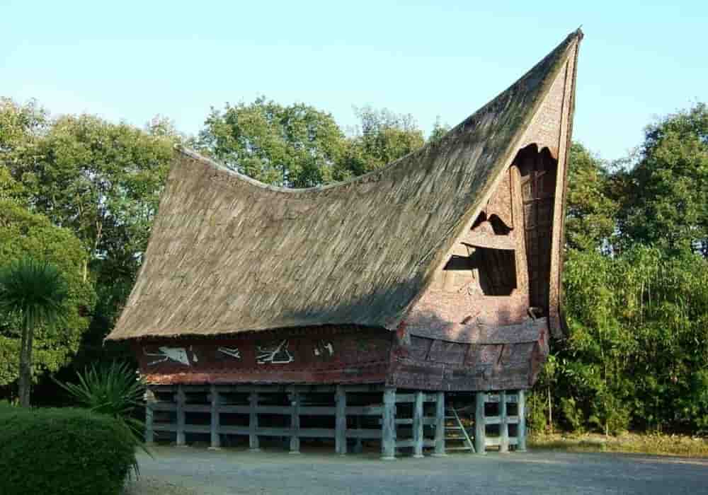 contoh rumah adat sumatera utara hd