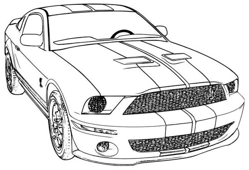 gambar contoh sketsa mobil sport