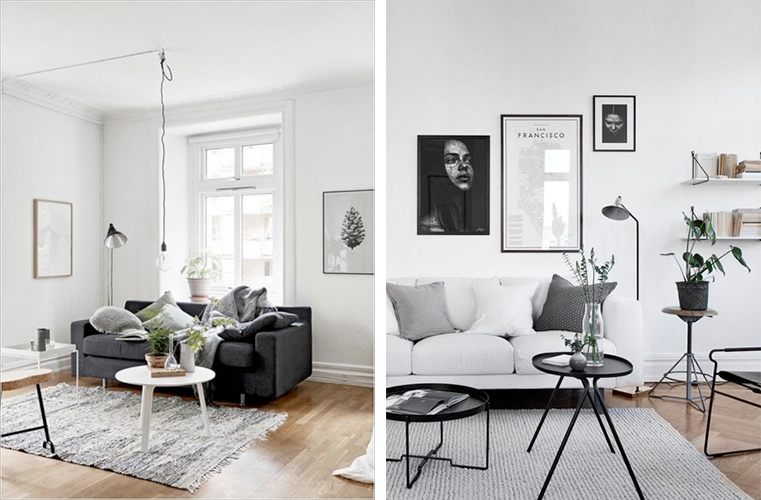gambar konsep ruang keluarga gaya skandinavia