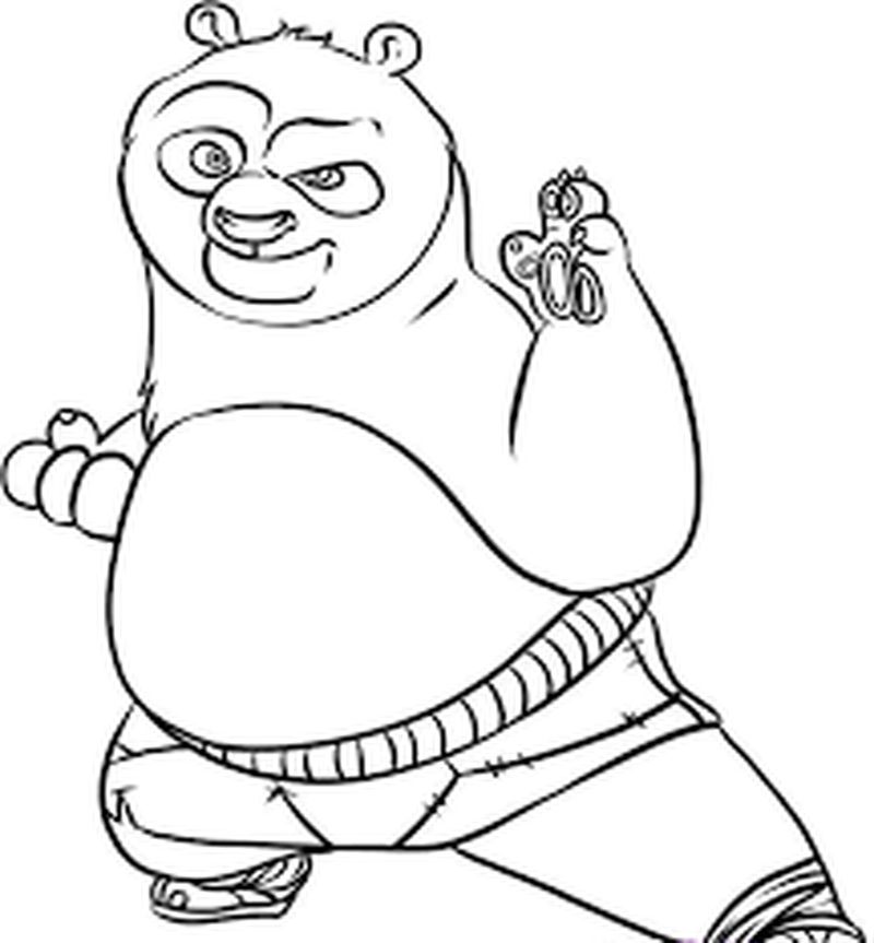 gambar mewarnai kungfu panda