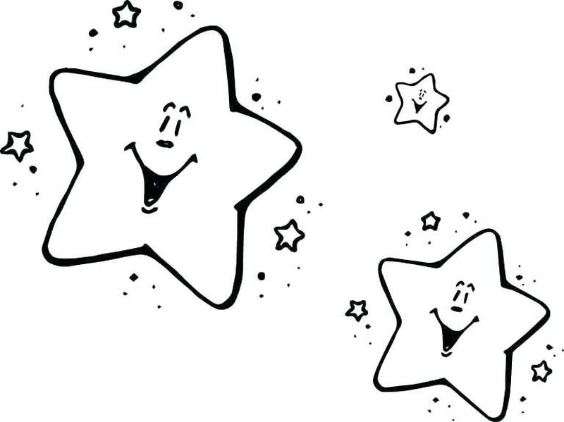 gambar sketsa bintang kecil