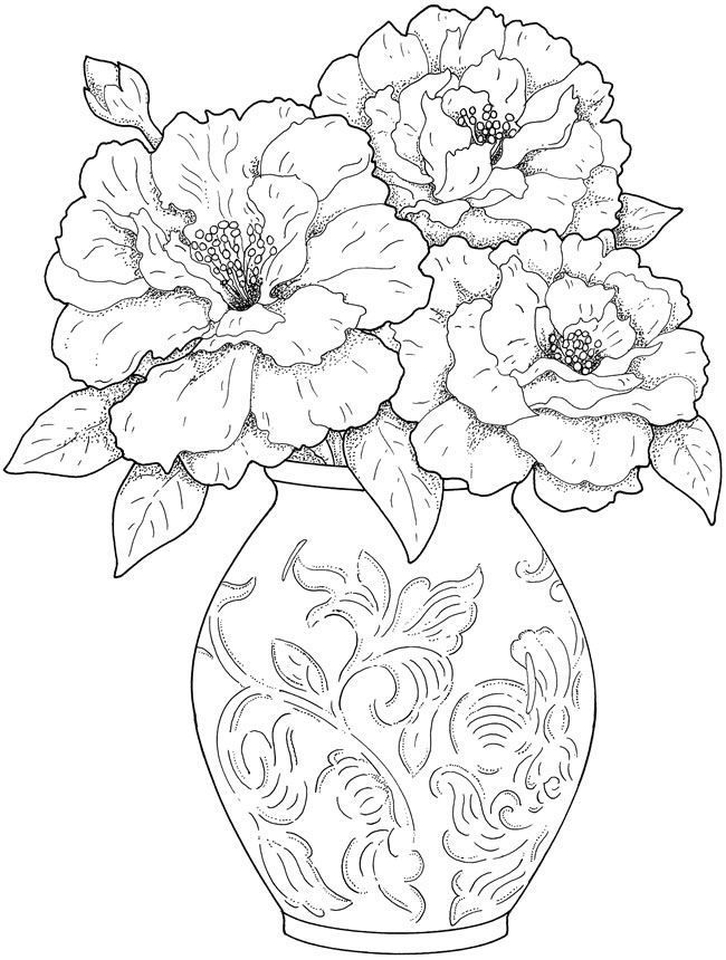 gambar sketsa bunga mawar indah hd