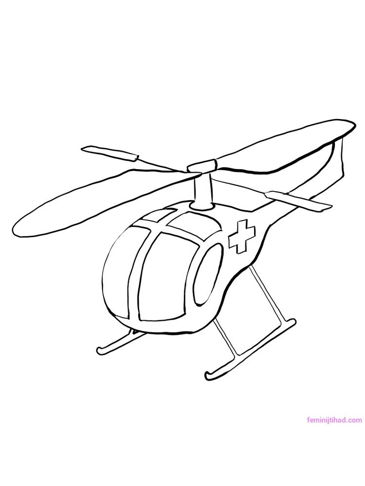 gambar sketsa helikopter keren