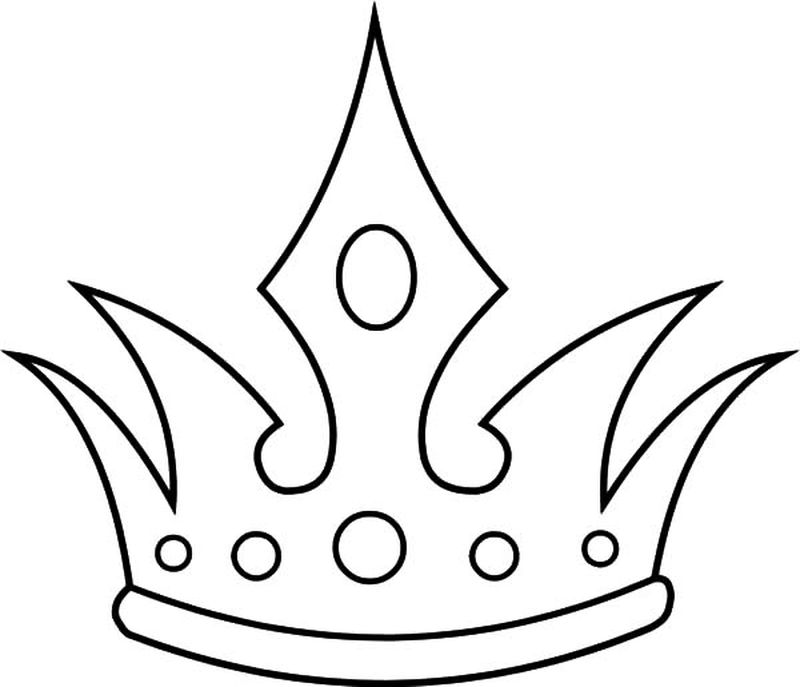 gambar sketsa mahkota untuk diwarnai