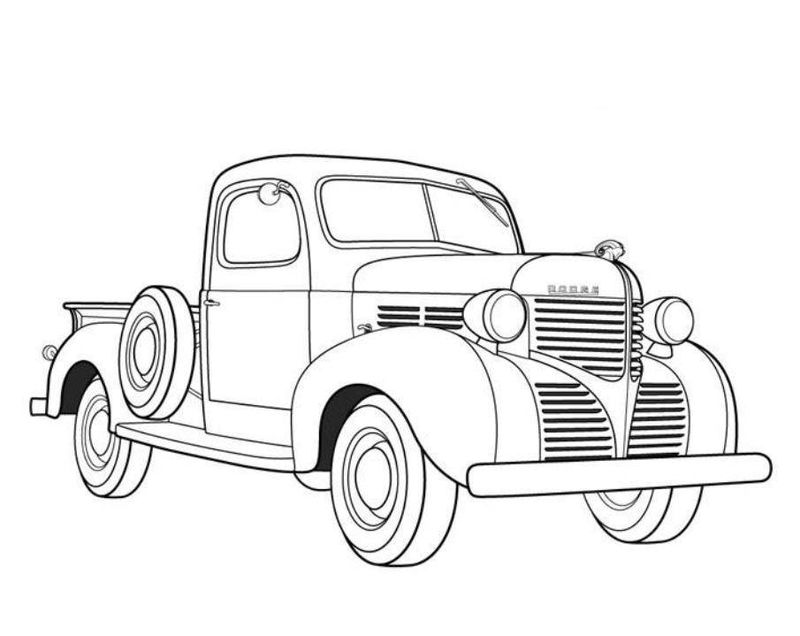 gambar sketsa mobil klasik