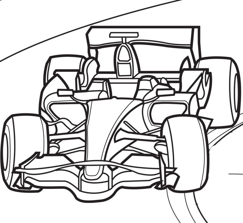 gambar sketsa mobil sport formula 1