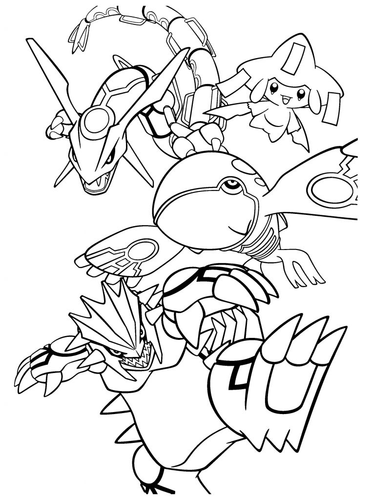 gambar sketsa pokemon untuk diwarnai hd