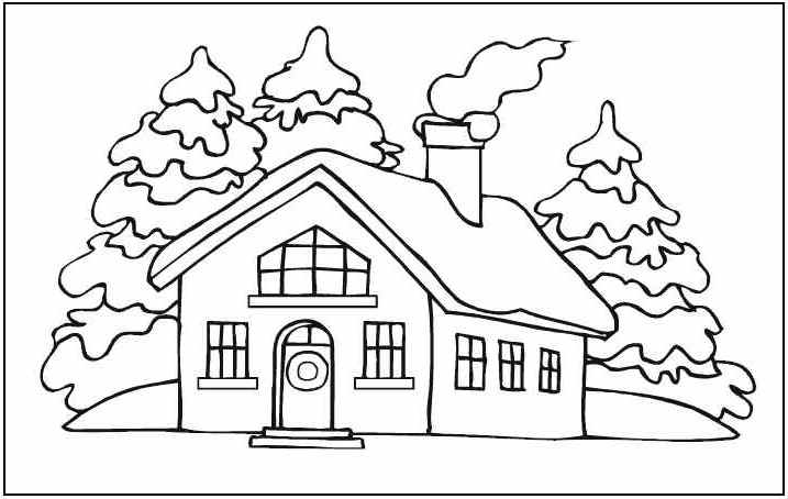 gambar sketsa rumah sederhana