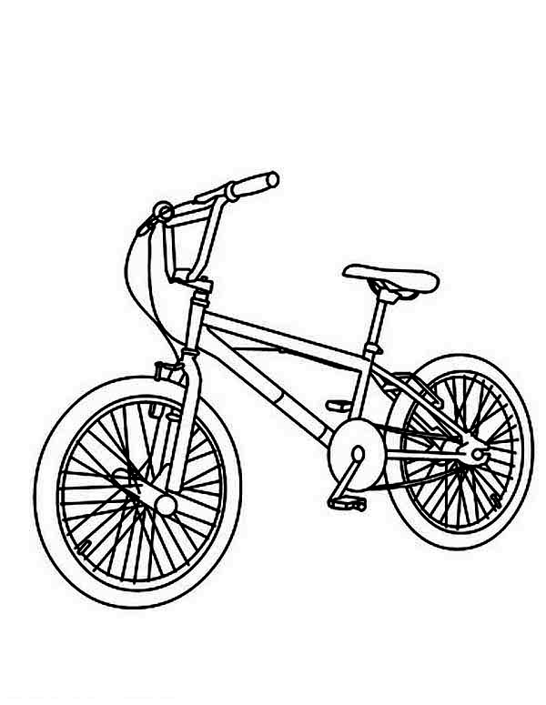 gambar sketsa sepeda BMX