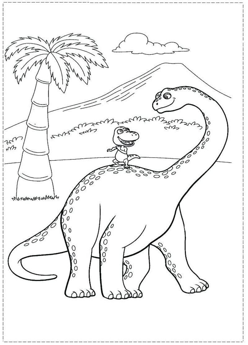 sketsa hd dinosaurus