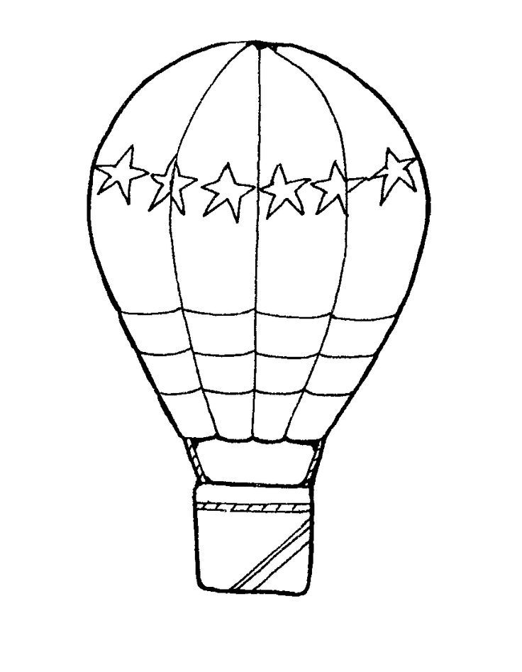 Contoh Gambar Sketsa Balon Udara Mewarnai