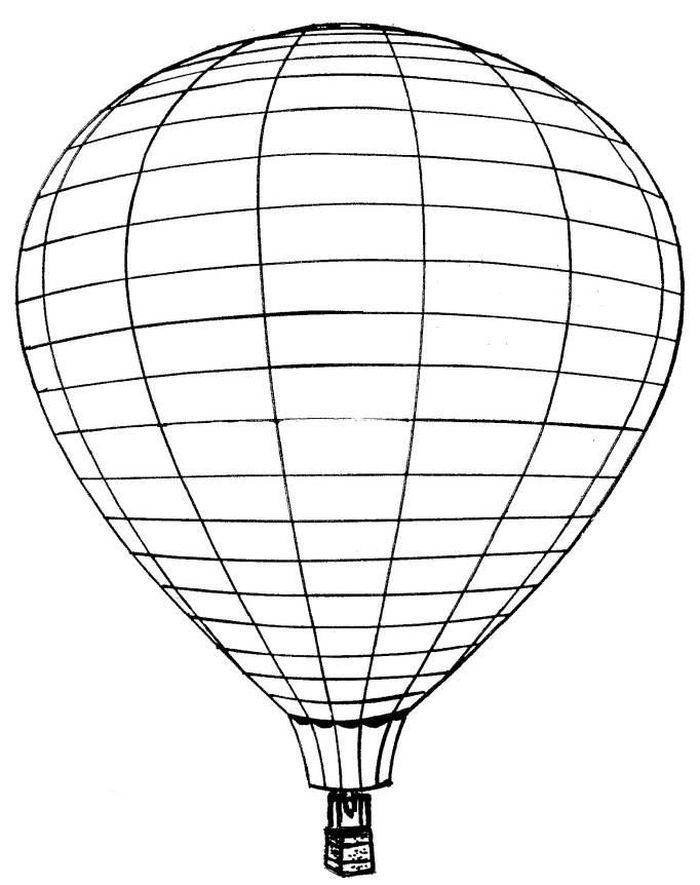 Gambar Balon Udara Untuk Mewarnai