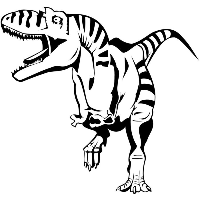 Gambar Mewarnai Dinosaurus T Rex