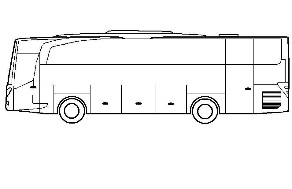 Gambar Sketsa Bus