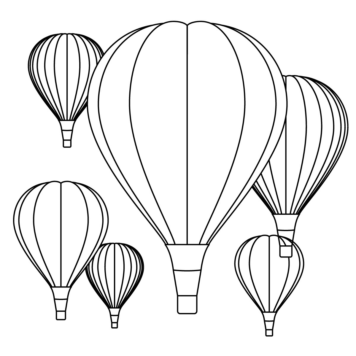 Kumpulan Gambar Sketsa Balon Udara Hd