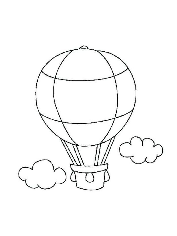 Mewarnai Gambar Balon Udara Untuk Anak Tk