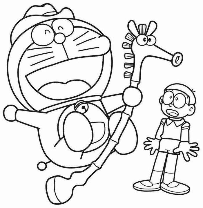 Mewarnai Gambar Doraemon Dan Nobita
