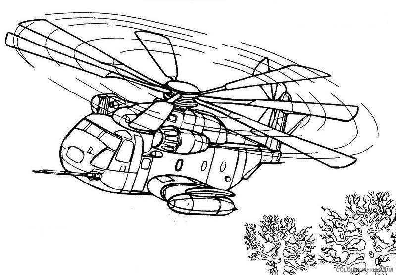 Mewarnai Gambar Pesawat Helikopter