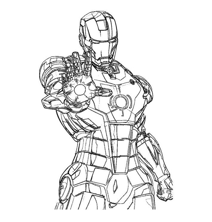 Mewarnai Gambar Robot Iron Man