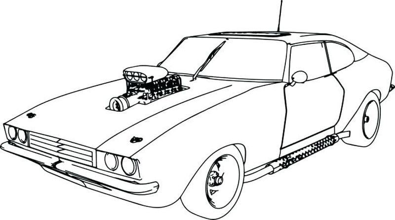Car Coloring Pages Mustang